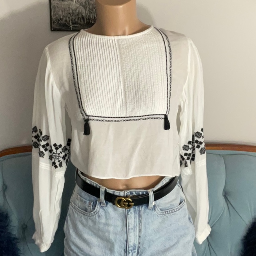 Bohemian style cropped top